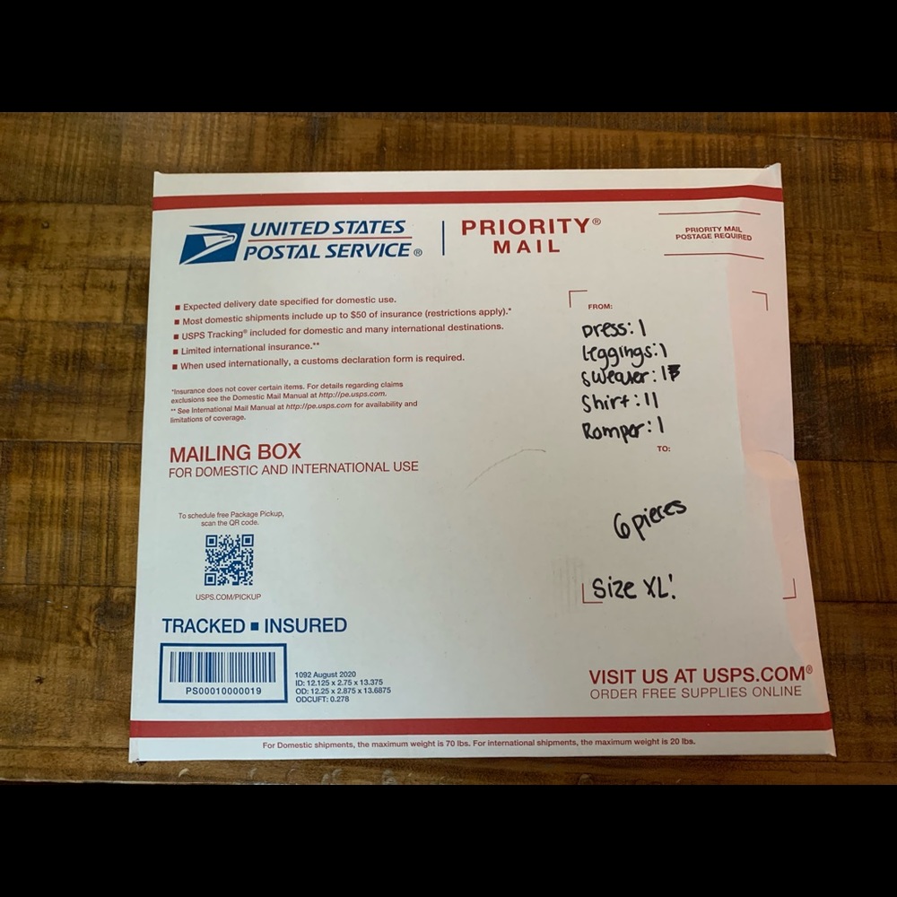 Mystery box size XL